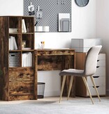 VidaXL Bureau Gerookt eiken 70 x 40 x 76 cm Bewerkt hout