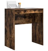 VidaXL Bureau Gerookt eiken 70 x 40 x 76 cm Bewerkt hout