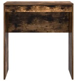 VidaXL Bureau Gerookt eiken 70 x 40 x 76 cm Bewerkt hout