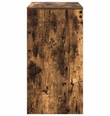 VidaXL Bureau Gerookt eiken 70 x 40 x 76 cm Bewerkt hout