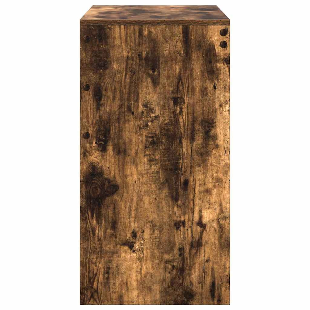 VidaXL Bureau Gerookt eiken 70 x 40 x 76 cm Bewerkt hout