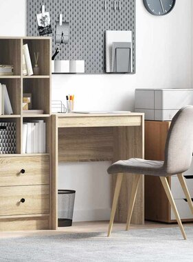 VidaXL Bureau Sonoma eiken 70 x 40 x 76 cm Bewerkt hout