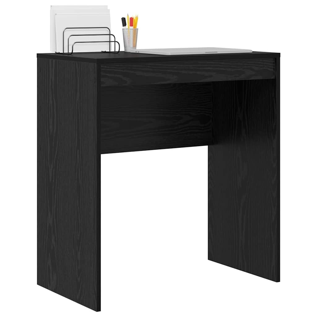 VidaXL Bureau Zwart eiken 70 x 40 x 76 cm Bewerkt hout