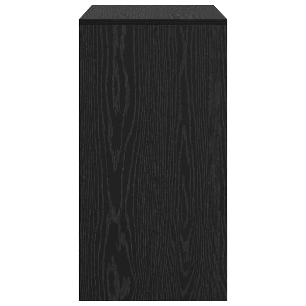 VidaXL Bureau Zwart eiken 70 x 40 x 76 cm Bewerkt hout