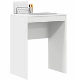 VidaXL Bureau Wit 60 x 40 x 76 cm Bewerkt hout