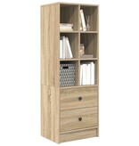 VidaXL Highboard met lade Sonoma eiken 45.5 x 34 x 127 cm Bewerkt hout