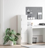 VidaXL Hoge Kast Wit 31.5 x 32 x 124 cm Bewerkt hout