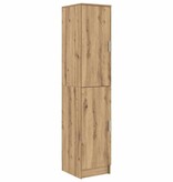 VidaXL Highboard artisanaal eikenkleurig 35 x 39 x 168 cm Bewerkt hout