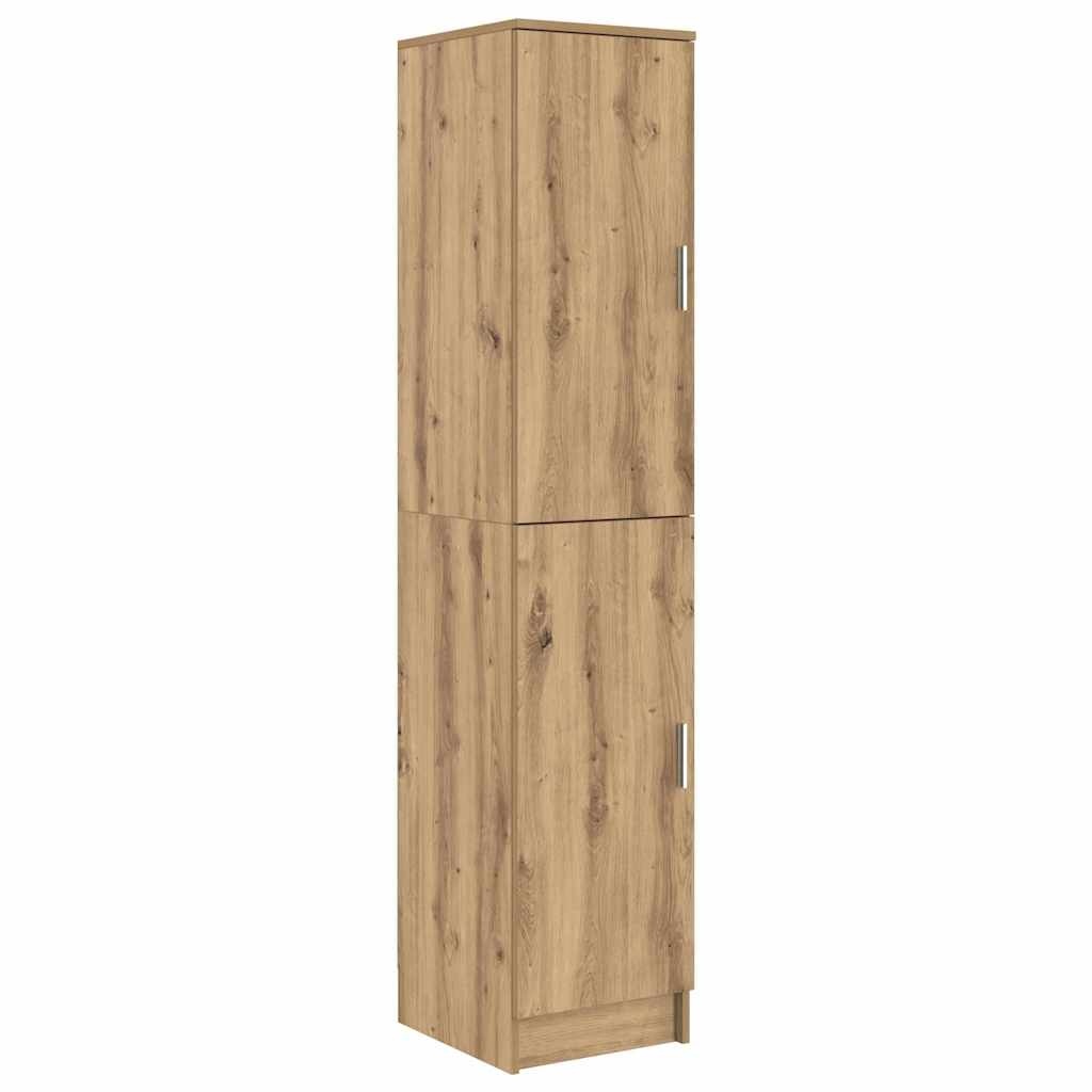 VidaXL Highboard artisanaal eikenkleurig 35 x 39 x 168 cm Bewerkt hout