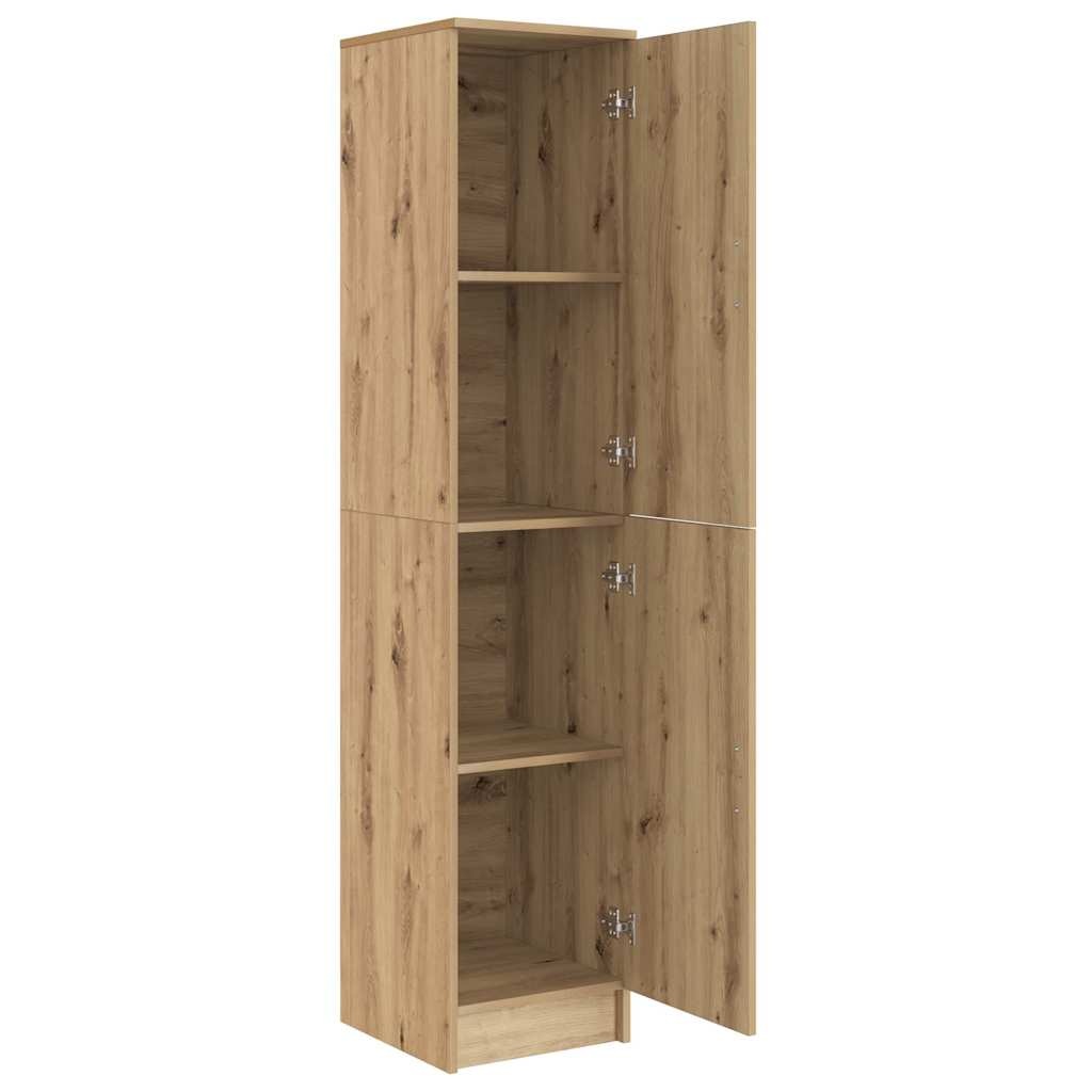 VidaXL Highboard artisanaal eikenkleurig 35 x 39 x 168 cm Bewerkt hout