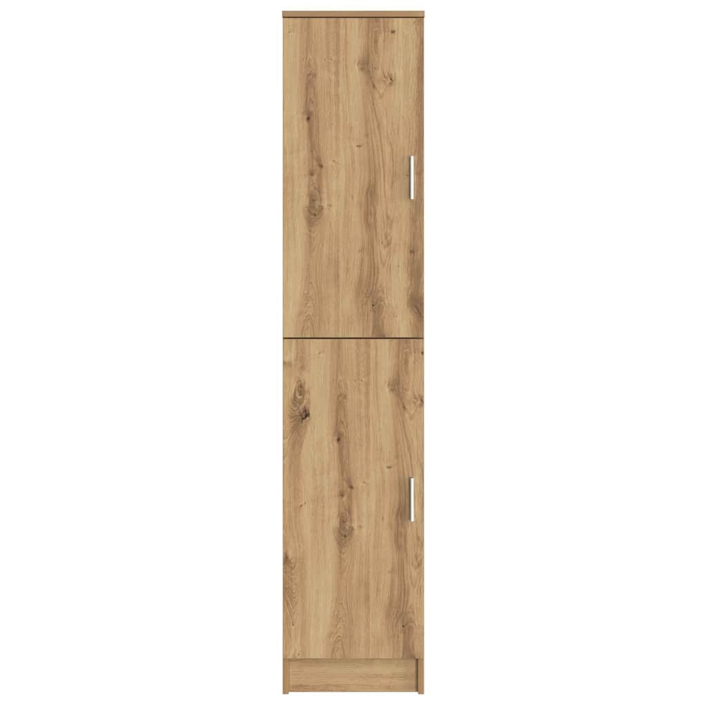 VidaXL Highboard artisanaal eikenkleurig 35 x 39 x 168 cm Bewerkt hout