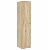 VidaXL Highboard Sonoma eiken 35 x 39 x 168 cm Bewerkt hout