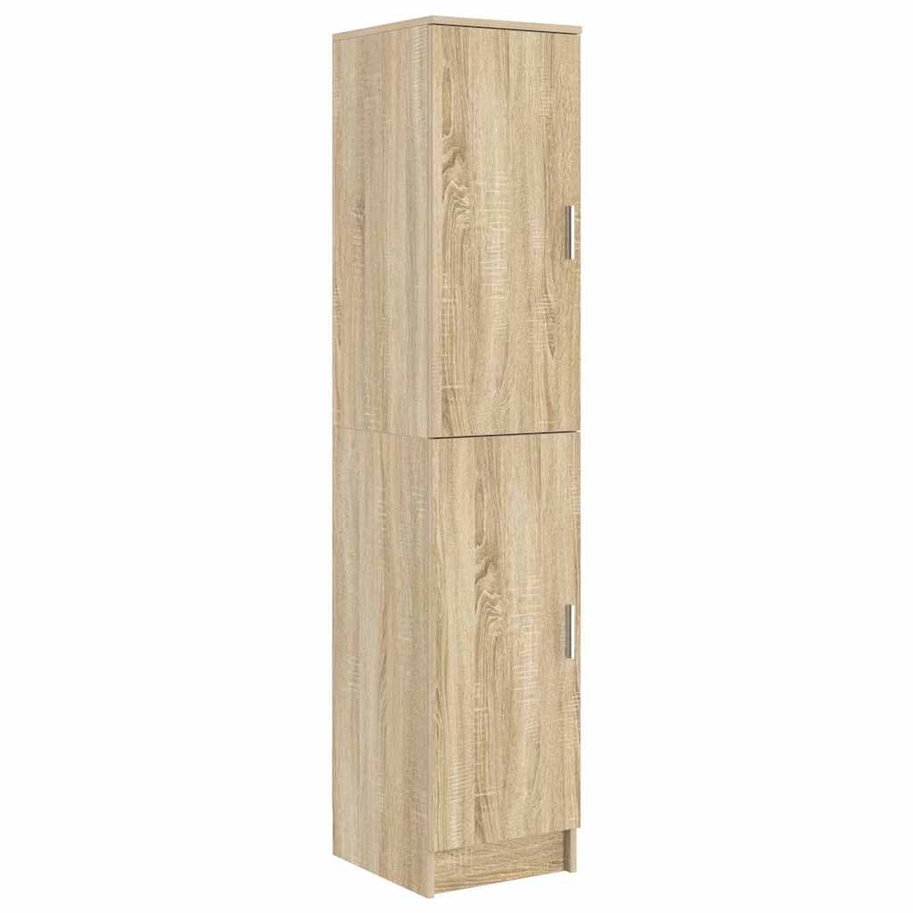 VidaXL Highboard Sonoma eiken 35 x 39 x 168 cm Bewerkt hout