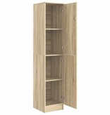 VidaXL Highboard Sonoma eiken 35 x 39 x 168 cm Bewerkt hout