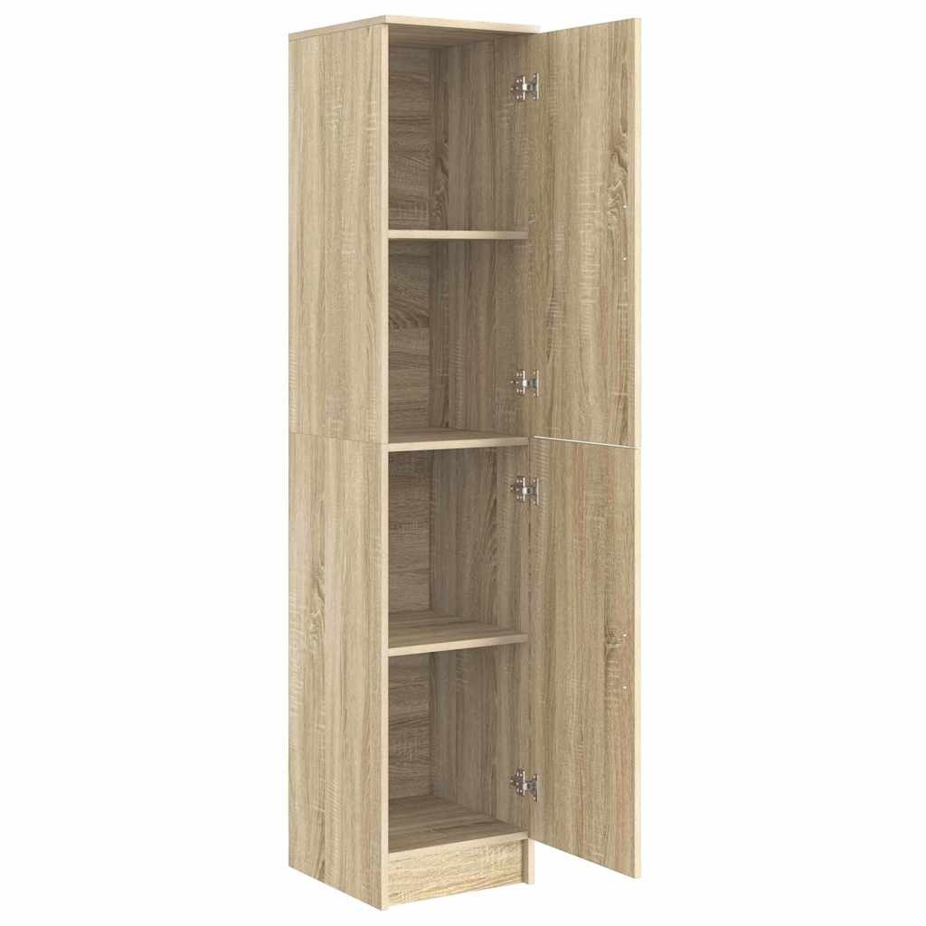 VidaXL Highboard Sonoma eiken 35 x 39 x 168 cm Bewerkt hout
