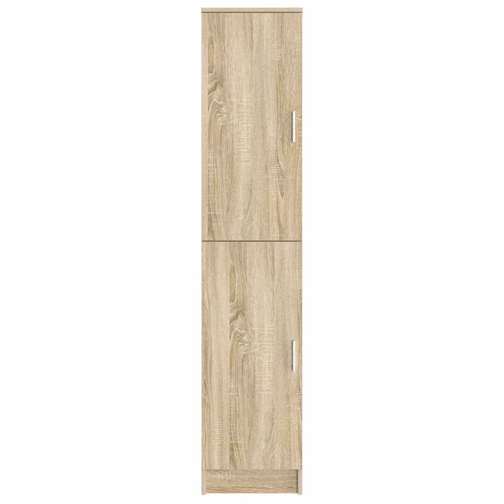 VidaXL Highboard Sonoma eiken 35 x 39 x 168 cm Bewerkt hout