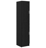 VidaXL Highboard Zwart eiken 35 x 39 x 168 cm Bewerkt hout