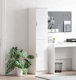 VidaXL Highboard Wit 35 x 39 x 168 cm Bewerkt hout