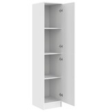 VidaXL Highboard Wit 35 x 39 x 168 cm Bewerkt hout