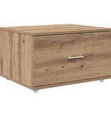 VidaXL Ladenkast met wiel Bruin 55 x 45 x 33.5 cm Bewerkt hout