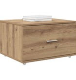 VidaXL Ladenkast met wiel Bruin 55 x 45 x 33.5 cm Bewerkt hout