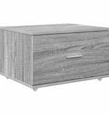 VidaXL Ladenkast met wiel Grijs 55 x 45 x 33.5 cm Bewerkt hout