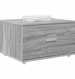 VidaXL Ladenkast met wiel Grijs 55 x 45 x 33.5 cm Bewerkt hout