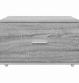 VidaXL Ladenkast met wiel Grijs 55 x 45 x 33.5 cm Bewerkt hout