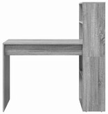 VidaXL Bureau met plank Grijs sonoma 113 x 54 x 120 cm Bewerkt hout