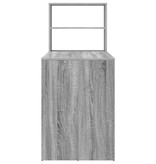 VidaXL Bureau met plank Grijs sonoma 113 x 54 x 120 cm Bewerkt hout