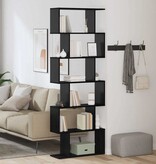 VidaXL Boekenkast Zwart 70 x 24 x 193.5 cm Bewerkt hout