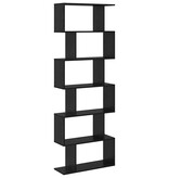 VidaXL Boekenkast Zwart 70 x 24 x 193.5 cm Bewerkt hout