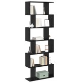 VidaXL Boekenkast Zwart 70 x 24 x 193.5 cm Bewerkt hout