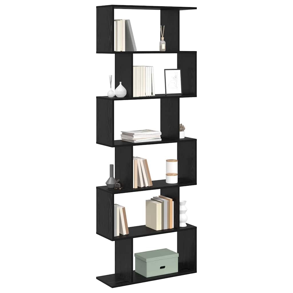VidaXL Boekenkast Zwart 70 x 24 x 193.5 cm Bewerkt hout