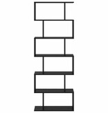 VidaXL Boekenkast Zwart 70 x 24 x 193.5 cm Bewerkt hout