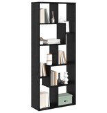 VidaXL Boekenkast Zwart eiken 67 x 25 x 161,5 cm Bewerkt hout