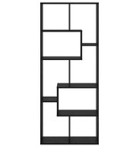 VidaXL Boekenkast Zwart eiken 67 x 25 x 161,5 cm Bewerkt hout