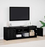 VidaXL TV-kast Zwart 139.5 x 34 x 50 cm Bewerkt hout