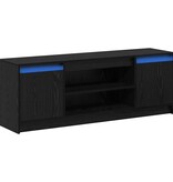 VidaXL TV-kast Zwart 139.5 x 34 x 50 cm Bewerkt hout