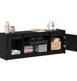 VidaXL TV-kast Zwart 139.5 x 34 x 50 cm Bewerkt hout