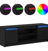 VidaXL TV-kast Zwart 139.5 x 34 x 50 cm Bewerkt hout