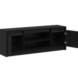 VidaXL TV-kast Zwart 139.5 x 34 x 50 cm Bewerkt hout