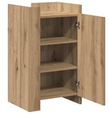 VidaXL Dressoir Artisan Eiken 45 x 35 x 75 cm Bewerkt hout
