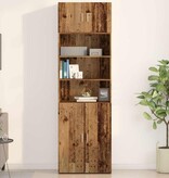 VidaXL Wandkast Wandgemonteerd Oud hout 70 x 42.5 x 40 cm Bewerkt hout