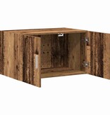 VidaXL Wandkast Wandgemonteerd Oud hout 70 x 42.5 x 40 cm Bewerkt hout