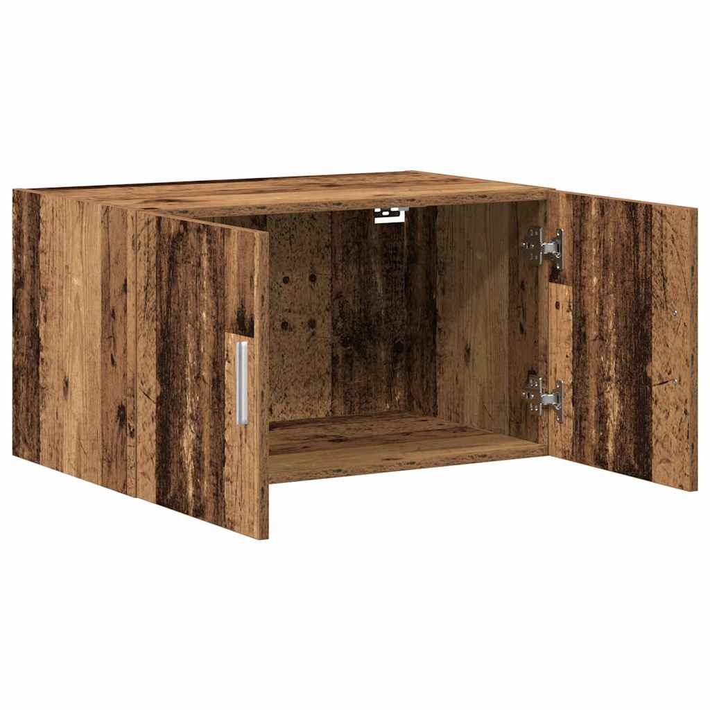 VidaXL Wandkast Wandgemonteerd Oud hout 70 x 42.5 x 40 cm Bewerkt hout
