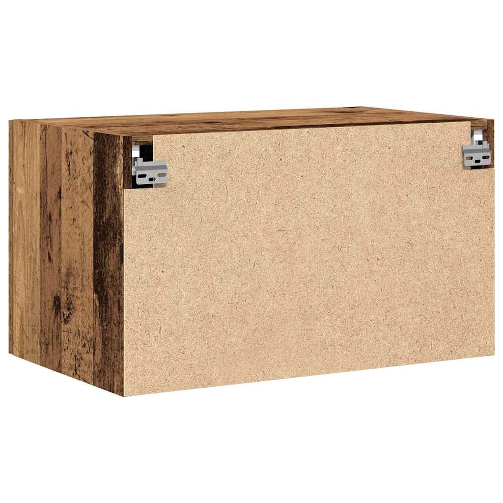 VidaXL Wandkast Wandgemonteerd Oud hout 70 x 42.5 x 40 cm Bewerkt hout