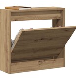 VidaXL Schoenenkast met opslag artisanaal eikenkleurig 60 x 21 x 57 cm
