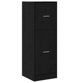 VidaXL Apothekerskast Zwart eiken 40 x 41 x 118 cm Bewerkt hout