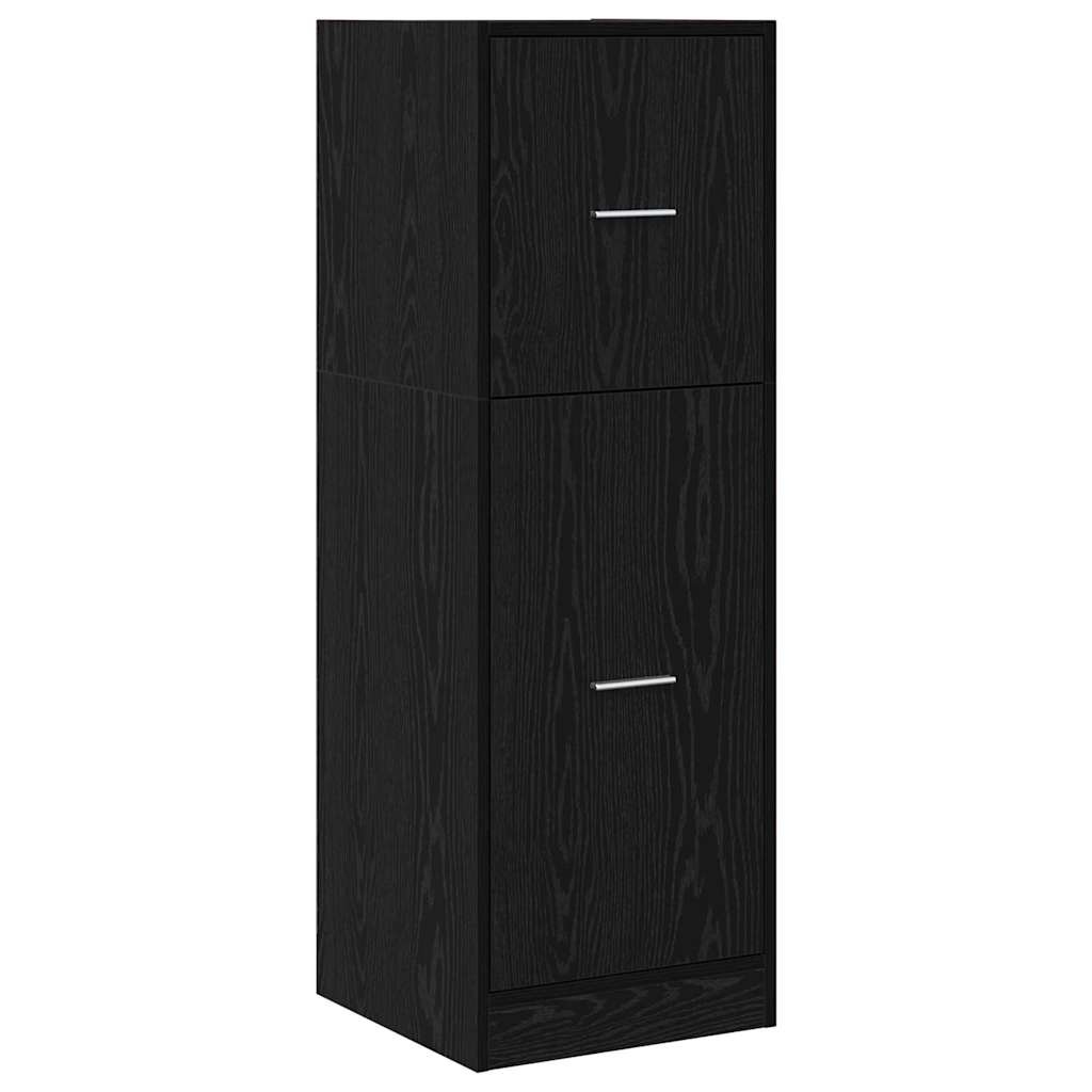 VidaXL Apothekerskast Zwart eiken 40 x 41 x 118 cm Bewerkt hout